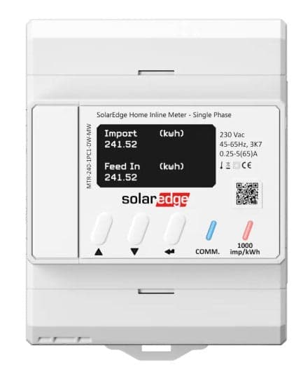 SolarEdge Inline Energy Meter with Energy Net, 1PH 230V, 65A